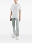 Tricou Dolce & Gabbana, Logo Print, Connect Dots, White Oversized