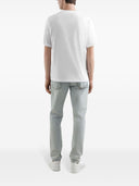 Tricou Dolce & Gabbana, Logo Print, Connect Dots, White Oversized