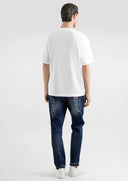 Tricou Dolce & Gabbana, Black DG logo embroidery, Alb