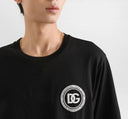 Tricou DOLCE & GABBANA, Jersey t-shirt with patch, Black