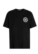 Tricou DOLCE & GABBANA, Jersey t-shirt with patch, Black