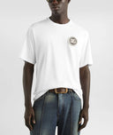 Tricou DOLCE & GABBANA, Cotton t-shirt with patch, White