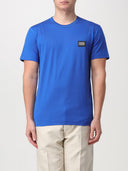 Tricou Dolce & Gabbana, Logo Argintiu, Albastru G8PT1TG7F2IBA232