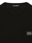 Tricou Dolce & Gabbana, Logo Argintiu, Negru