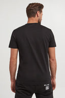 Tricou Dolce & Gabbana, Logo Argintiu, Negru