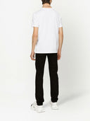 Tricou Dolce & Gabbana, Logo Argintiu, Alb