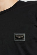 TRICOU DOLCE & GABBANA, Placuta logo Silver, Negru