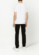 TRICOU DOLCE & GABBANA, Placuta logo Silver, Alb