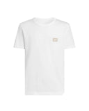 Tricou DOLCE & GABBANA, Logo New Plate Cotton T-Shirt,White