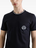 TRICOU DOLCE & GABBANA, Classic, Logo Embroidered, Black