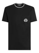TRICOU DOLCE & GABBANA, Classic, Logo Insert, Chest Pocket, Black