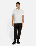 Tricou Dolce & Gabbana, Calligraphic Logo Print, White