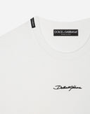 Tricou Dolce & Gabbana, Calligraphic Logo Print, White