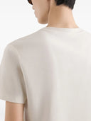 TRICOU DOLCE & GABBANA, Logo Insert, Crew Neck, Beige