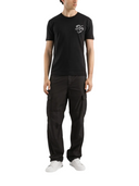TRICOU DOLCE & GABBANA, Logo insert, Crew Neck, Black