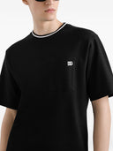 TRICOU DOLCE & GABBANA, Classic, Logo Embroidered, Black