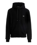 Hanorac DOLCE & GABBANA, Cu fermoar, Logo atasat, Negru