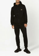 Hanorac DOLCE & GABBANA, hooded zi-up sweatshirt, Negru