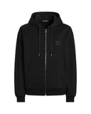 Hanorac DOLCE & GABBANA,  New Plate Cotton Hooded Zip Sweatshirt
