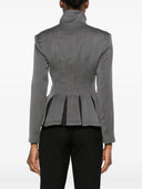 Jacheta ELISABETTA FRANCHI, Cool wool jacket, Gri
