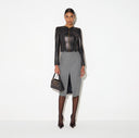 Jacheta ELISABETTA FRANCHI, Leather jacket, Negru