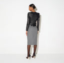 Jacheta ELISABETTA FRANCHI, Leather jacket, Negru