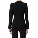 Jacheta ELISABETTA FRANCHI, in double layer stretch crêpe fabric with raw-edge trims