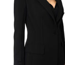 Jacheta ELISABETTA FRANCHI, in double layer stretch crêpe fabric with raw-edge trims
