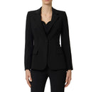 Jacheta ELISABETTA FRANCHI, in double layer stretch crêpe fabric with raw-edge trims