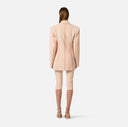 Sacou ELISABETTA FRANCHI, lightweight crêpe fabric and satin, Rose