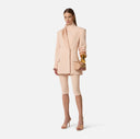 Sacou ELISABETTA FRANCHI, lightweight crêpe fabric and satin, Rose