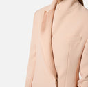 Sacou ELISABETTA FRANCHI, lightweight crêpe fabric and satin, Rose