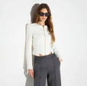 Jacheta ELISABETTA FRANCHI, Jacket in double layer crêpe and satin fabrics