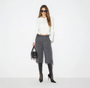 Jacheta ELISABETTA FRANCHI, Jacket in double layer crêpe and satin fabrics