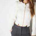 Jacheta ELISABETTA FRANCHI, Jacket in double layer crêpe and satin fabrics