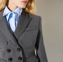 Sacou ELISABETTA FRANCHI, Cool wool jacket, Gri