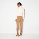 Sacou ELISABETTA FRANCHI,   double layer stretch crêpe fabric, Cream