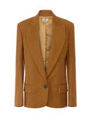 Sacou ELISABETTA FRANCHI, Wool jacket, Brown