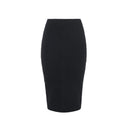 Fusta ELISABETTA FRANCHI, Snake-pattern knit skirt, Negru