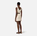 Fusta ELISABETTA FRANCHI, Miniskirt in bouclé chenille fabric with contrasting details