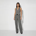 Vesta ELISABETTA FRANCHI, Wool vest with lettering print
