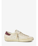 Sneakers GOLDEN GOOSE, Super Star sneakers, Alb si Visiniu