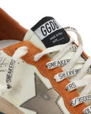Sneakers GOLDEN GOOSE, Ball Star Distressed-Effect Leather, Orange