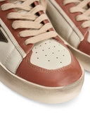 Sneakers GOLDEN GOOSE, Stardan Leather Low-Top Sneakers, Brown