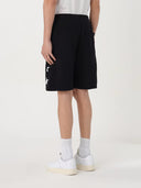 Pantaloni scurti Golden Goose, Cotton, White Stars, Black
