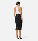 Fusta ELISABETTA FRANCHI, Bustier skirt in lightweight crêpe and satin fabrics