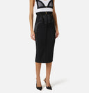 Fusta ELISABETTA FRANCHI, Bustier skirt in lightweight crêpe and satin fabrics