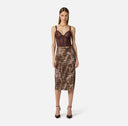 FUSTA ELISABETTA FRANCHI, lightweight jersey fabric, Alligator print