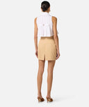 Fusta ELISABETTA FRANCHI, Cotton gabardine miniskirt with cargo pockets