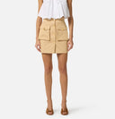 Fusta ELISABETTA FRANCHI, Cotton gabardine miniskirt with cargo pockets